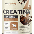 Gomas de creatina sabor chocolate belga da Ekobé, sem açucar, sem glúten. Suplemento para treinos