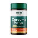 Cúrcuma Longa da Ekobé com 130mg de curcumina por cápsula, suplemento antioxidante